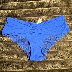 Victoria's Secret Vibrant Blue Lace Panties